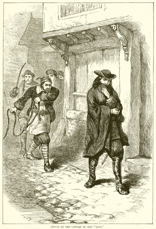Angriff auf den Kapitän der Rose von English School