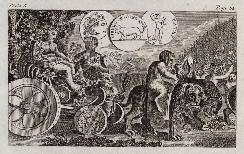 Bacchus (Gravur) von English School