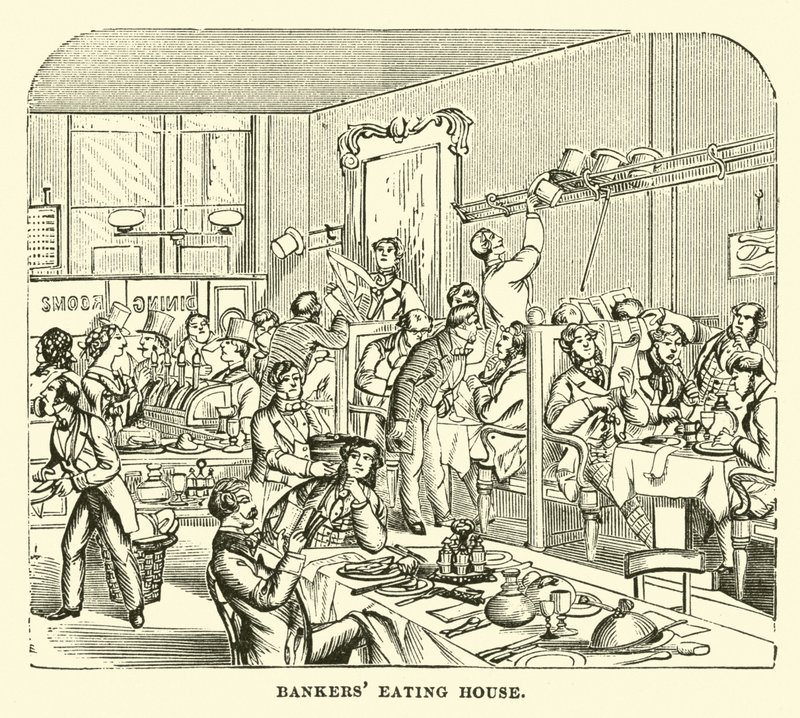 Bankiers-Esszimmer von English School