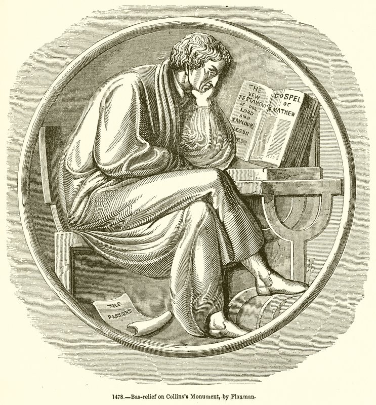 Basrelief auf Collins Denkmal, von Flaxman von English School