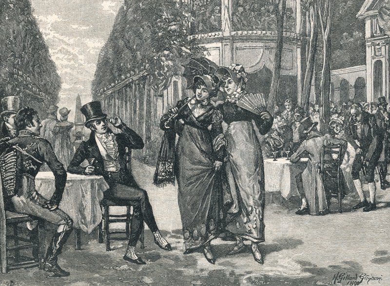 Beaus und Belles der Regency-Periode von English School
