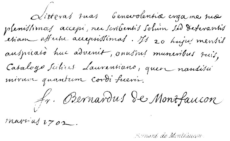 Bernard de Montfaucon von English School