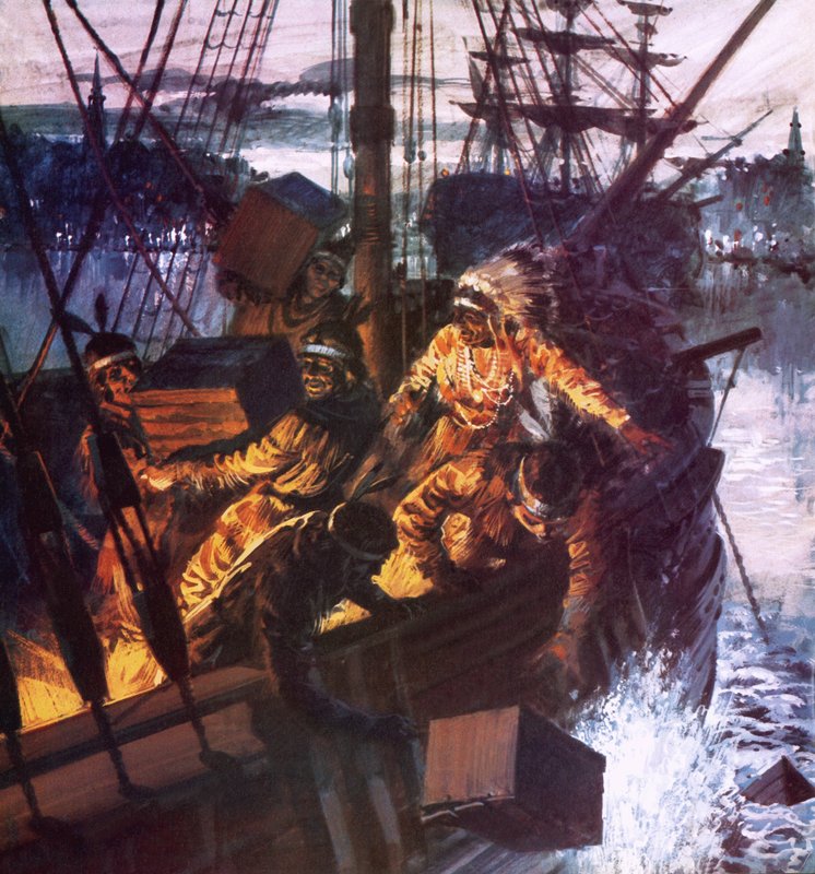Boston Tea Party von English School