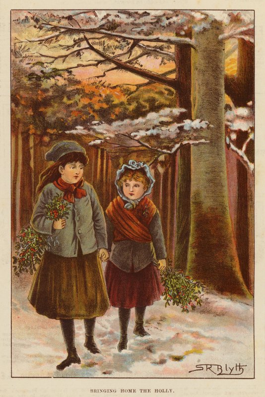 Das Heimbringen des Stechpalmenzweigs von English School