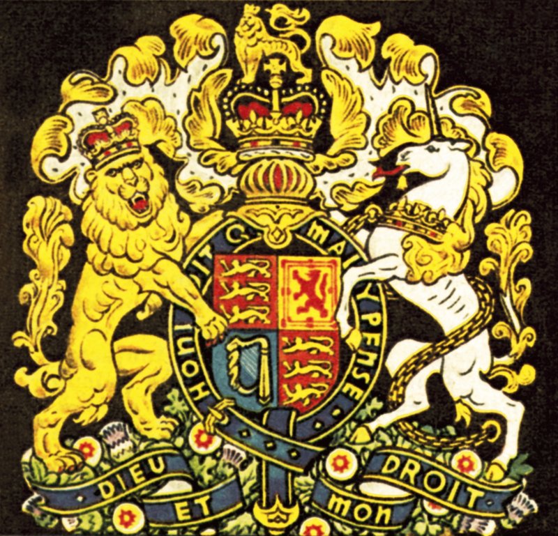 Britisches Wappen von English School