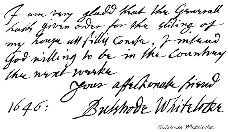 Bulstrode Whitelocke von English School