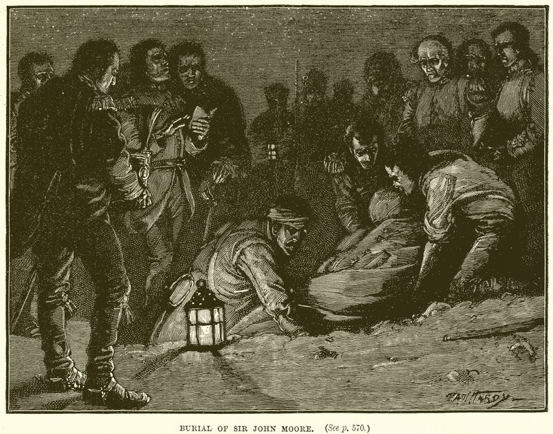 Begräbnis von Sir John Moore von English School
