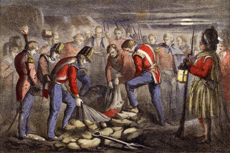 Begräbnis von Sir John Moore von English School