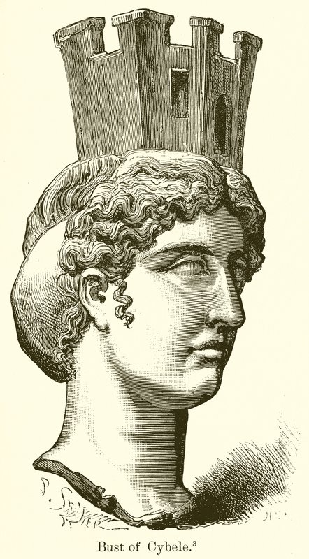 Büste der Kybele von English School