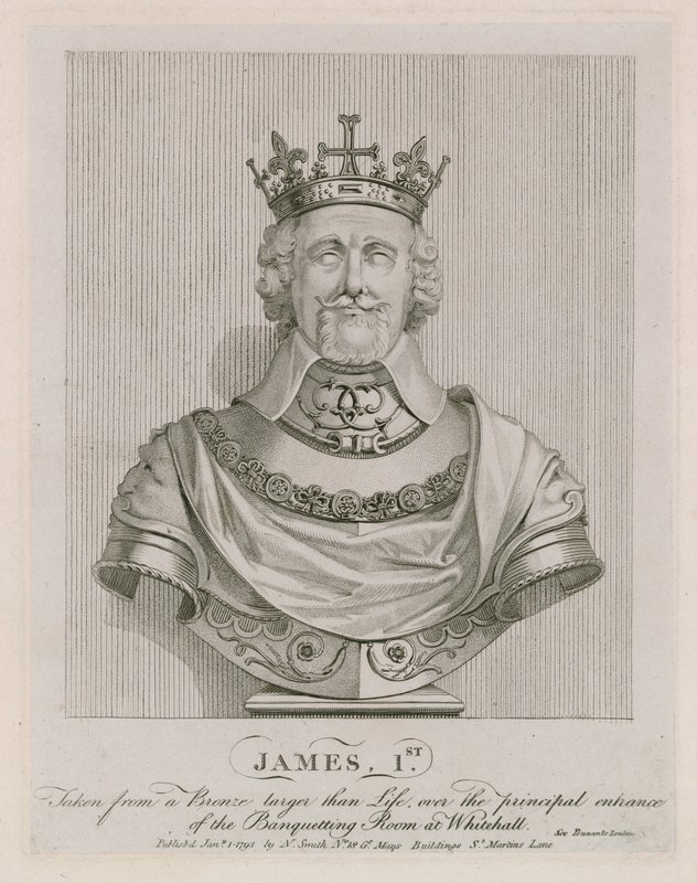 Büste von James I. von English School