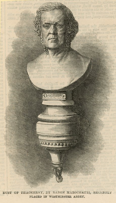 Büste von Thackeray von English School