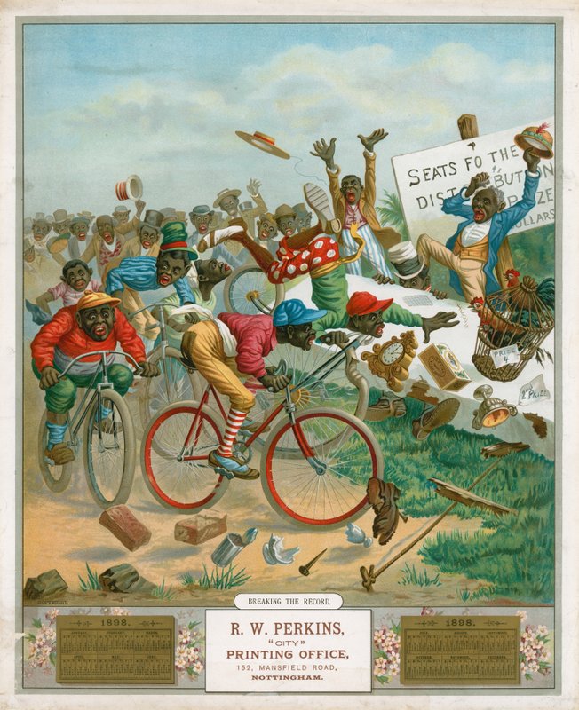 Kalender für 1898. Radfahrer von English School