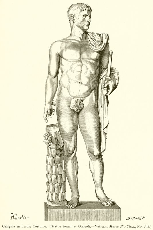 Caligula im heroischen Kostüm von English School