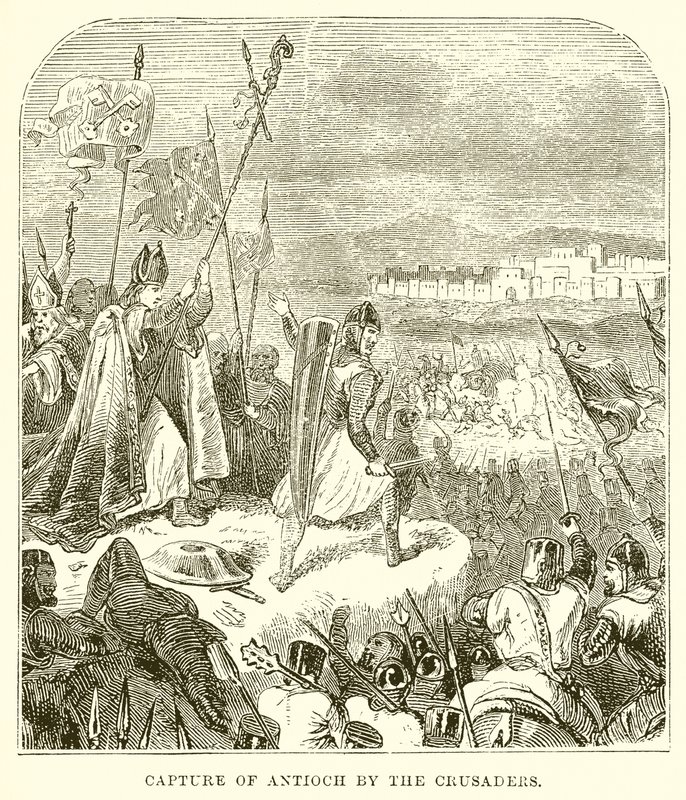 Eroberung von Antiochia durch die Kreuzritter von English School