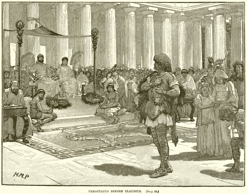 Caractacus vor Claudius von English School