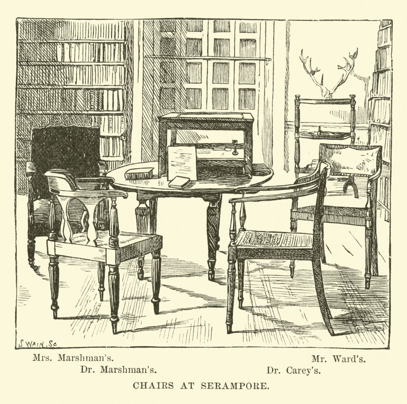 Stühle in Serampore von English School