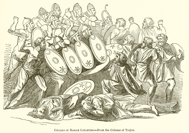 Angriff der römischen Infanterie von English School
