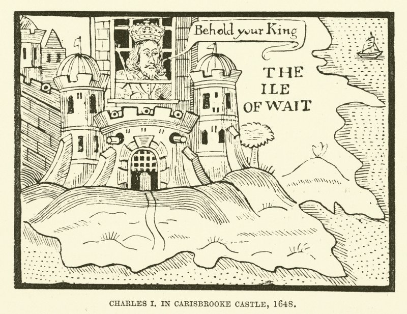 Karl I. in Carisbrooke Castle von English School