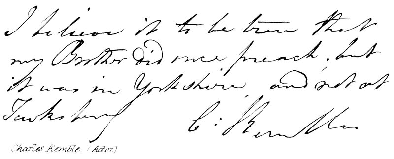 Charles Kemble von English School