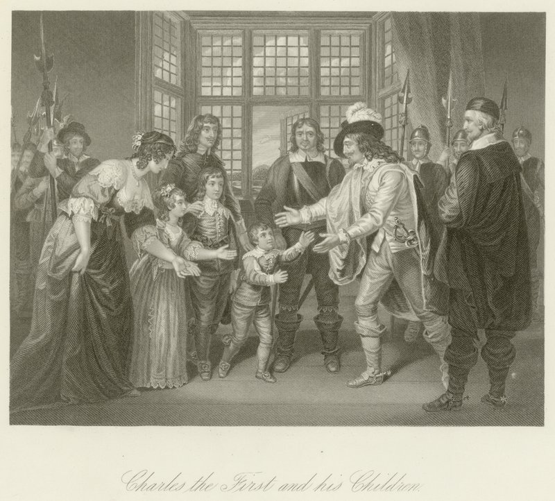 Karl I. mit seinen Kindern von English School