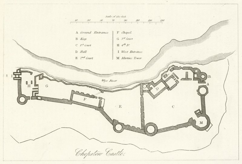 Chepstow Schloss (Stich) von English School