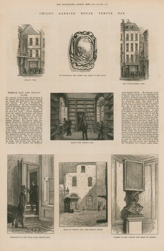 Childs Banking House in Temple Bar von English School