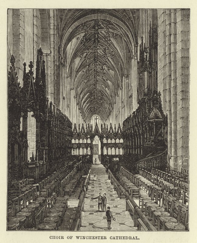 Chor der Winchester Kathedrale von English School