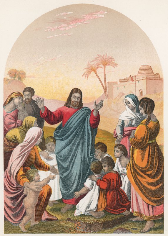 Christus segnet die Kinder von English School