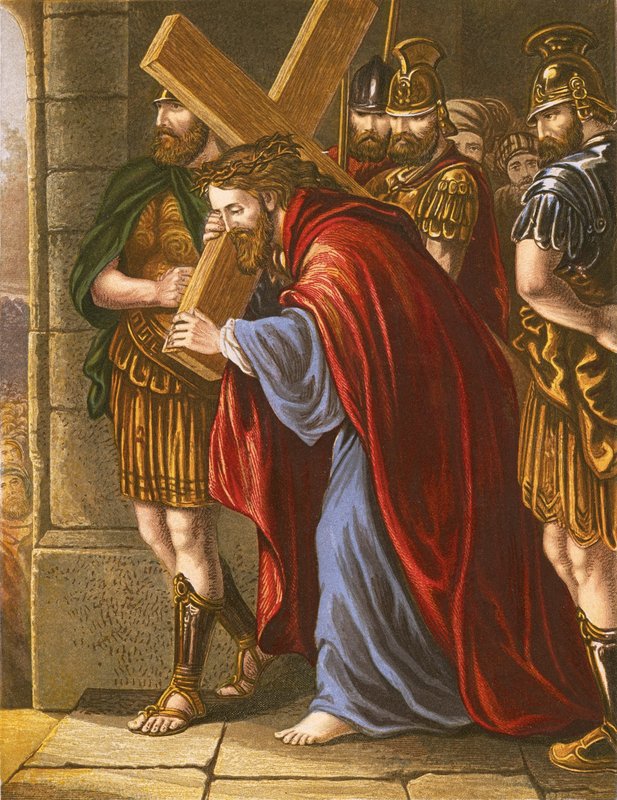 Christus trägt das Kreuz von English School