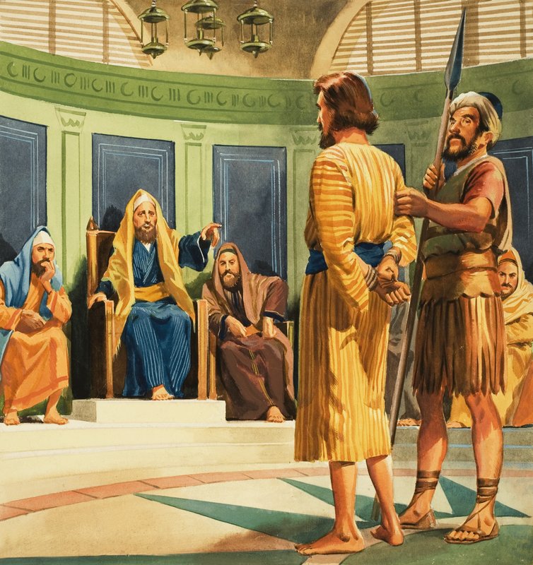 Christus vor Kaiphas von English School