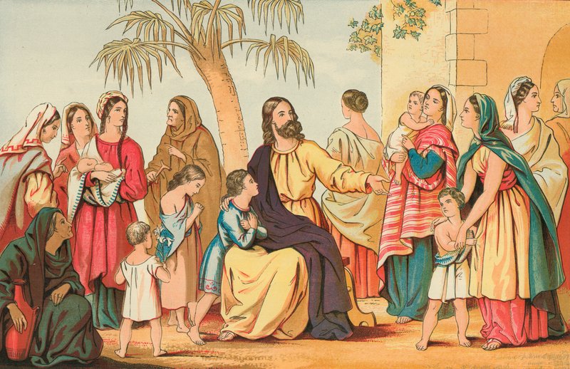 Christus segnet die kleinen Kinder von English School