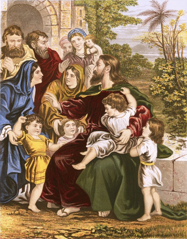 Christus segnet kleine Kinder von English School