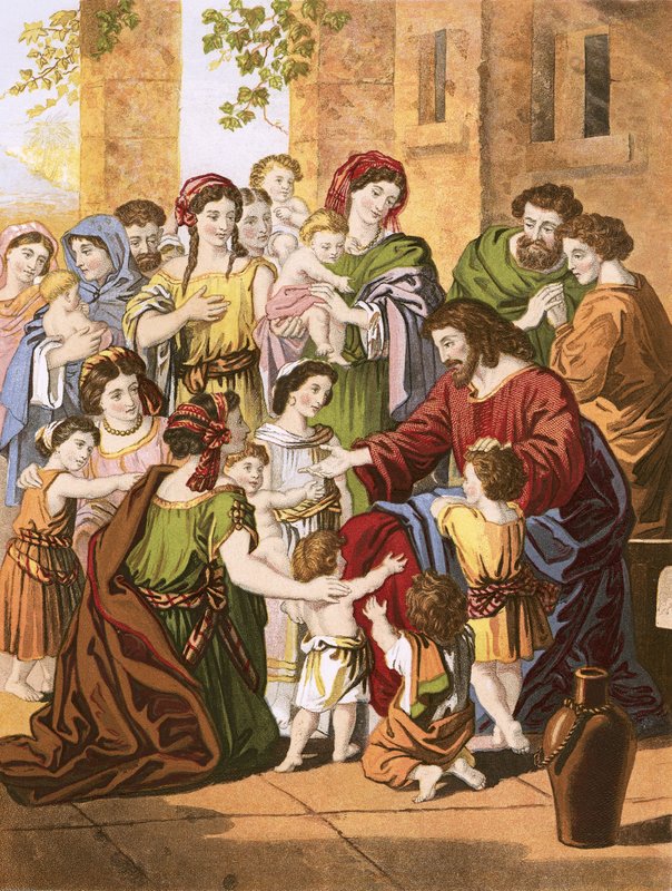 Christus segnet kleine Kinder von English School
