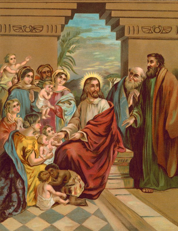 Christus segnet die Kinder von English School