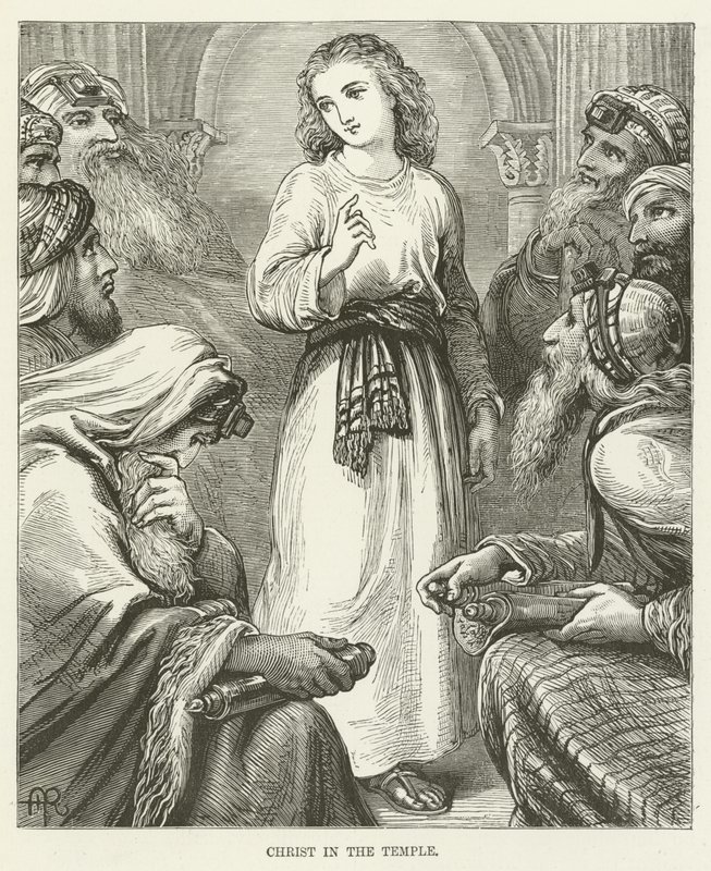 Christus im Tempel von English School