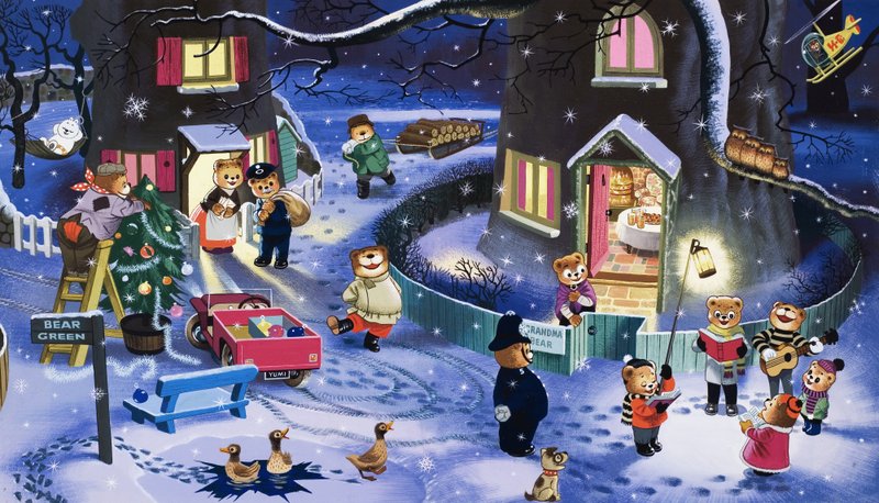 Weihnachtsszene von English School