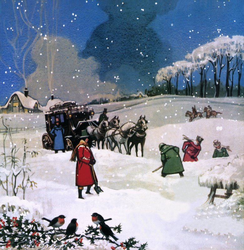 Weihnachtsszene von English School
