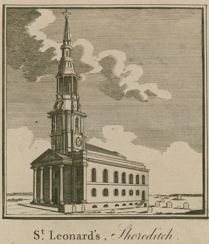 Kirche St. Leonard, Shoreditch von English School