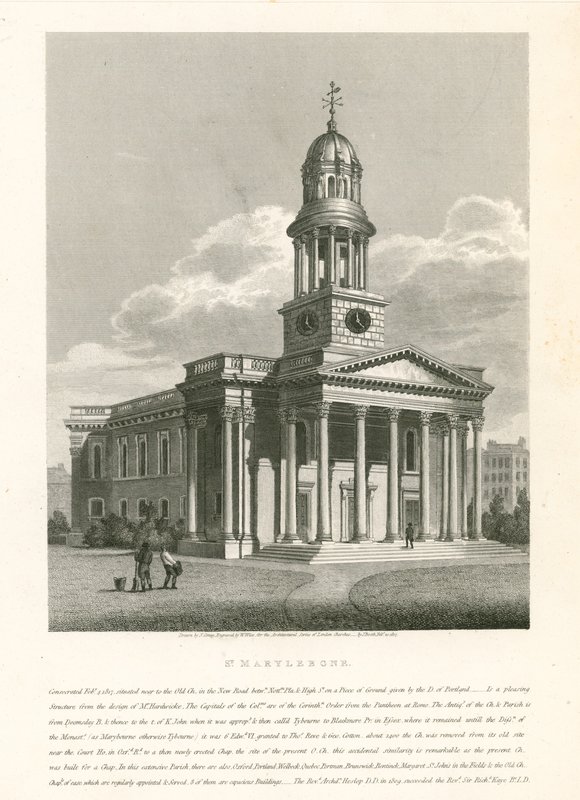 Kirche von St Marylebone, London von English School