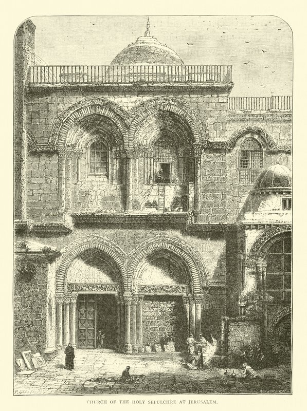 Kirche des Heiligen Grabes in Jerusalem von English School