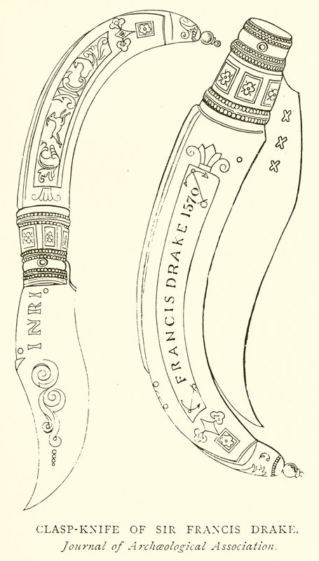 Klappmesser von Sir Francis Drake von English School