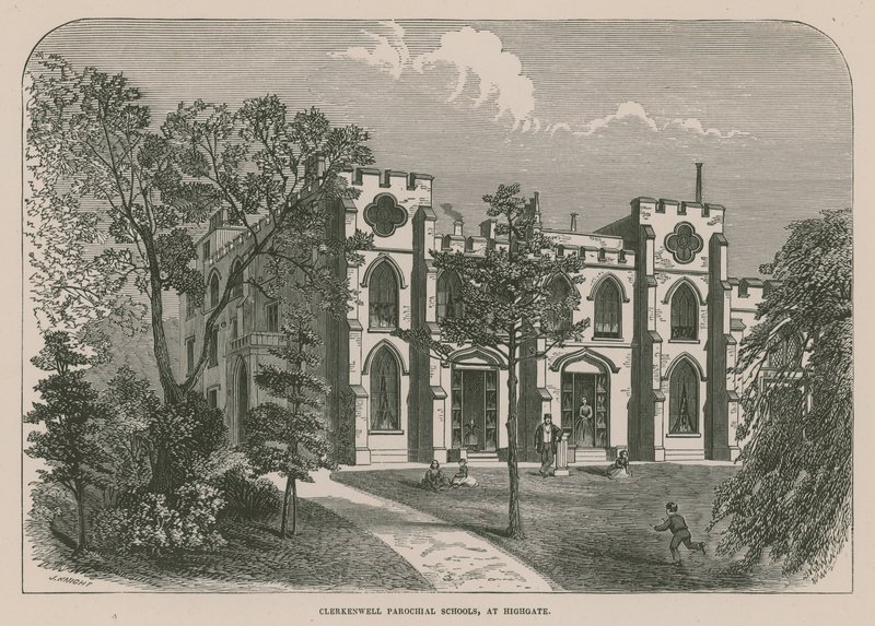 Clerkenwell Parochial Schools in Highgate, London von English School
