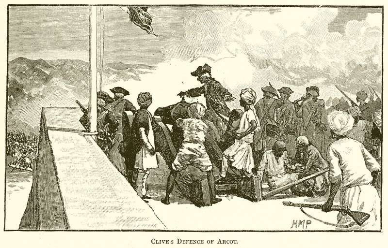 Clives Verteidigung von Arcot von English School