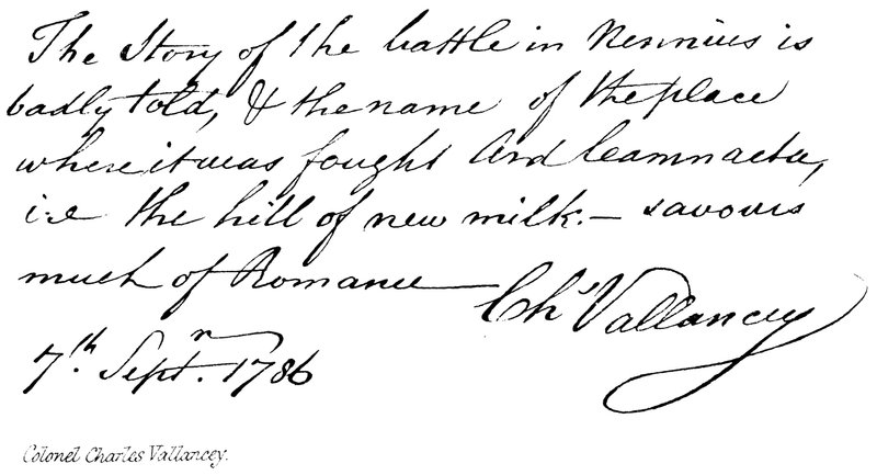 Oberst Charles Vallancey von English School