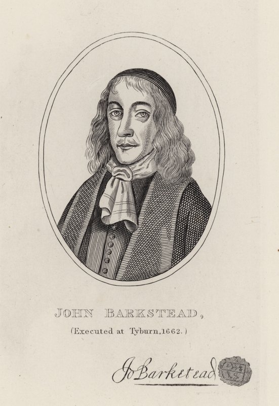 Colonel John Barkstead (Gravur) von English School
