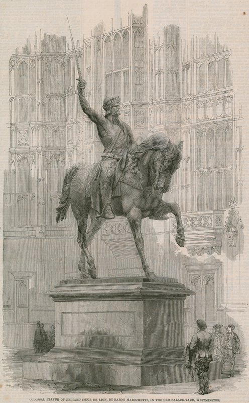 Kolossale Statue von Richard Löwenherz von English School