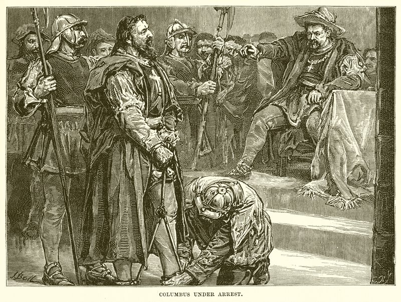 Kolumbus unter Arrest von English School