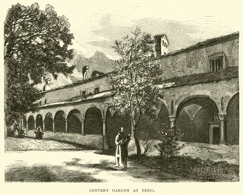 Klostergarten in Pesio von English School