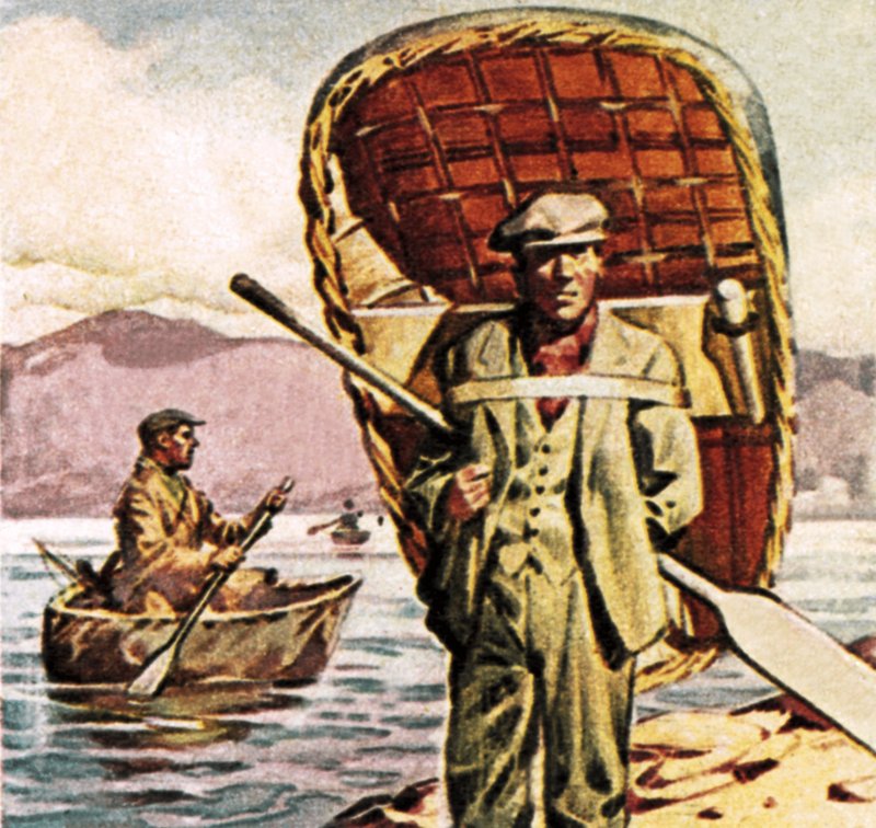 Coracles in Wales von English School