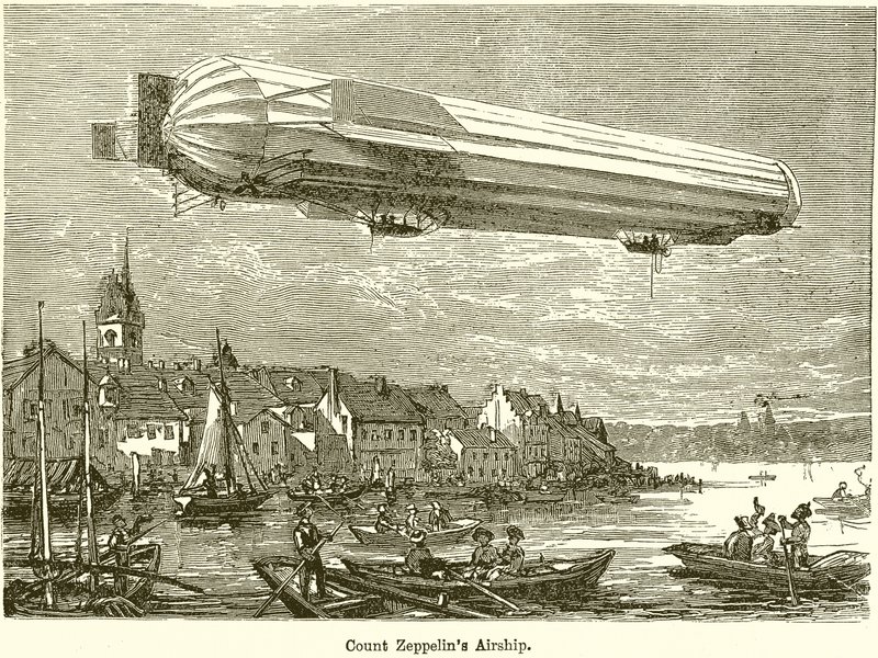 Graf Zeppelins Luftschiff von English School